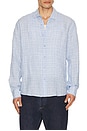 view 1 of 4 Linen Long Sleeve Shirt in Blue Multi