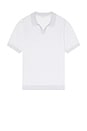 view 4 of 4 Textured Johnny Polo in Sky White