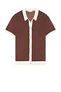 view 4 of 5 CAMISA ABOTONADA in Espresso & Egret