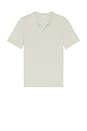view 4 of 4 Bouckle Knit Johnny Polo in Muted Sage