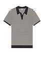view 4 of 5 Textured Knit Polo in Midnight & Egret