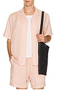 view 1 of 4 Air Linen Convertible Vacation Shirt in Pink Sand