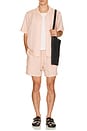 view 3 of 4 Air Linen Convertible Vacation Shirt in Pink Sand