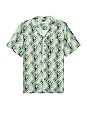 view 1 of 3 Convertible Camp Shirt in Optic Leaves