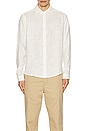 view 3 of 3 Linen Slim Fit Shirt in White