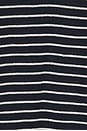 view 3 of 4 Linen Johnny Collar Polo Sweater in Deep Navy & White