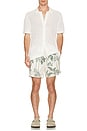 view 4 of 4 Crochet Knit Button Up Shirt in White