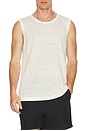 view 3 of 4 Linen Sweater Tank in Egret