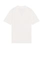 view 2 of 4 Cotton Crochet Johnny Collar Polo in White