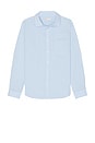 view 1 of 4 Garment Dye Cotton Voile Shirt in Light Blue