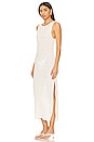 view 4 of 4 Linen Cowl Back Maxi Dress in White