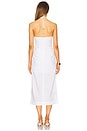 view 3 of 3 Air Linen Ruched Halter Dress in White