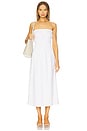 view 1 of 3 Air Linen Smocked Maxi Dress in White