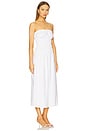 view 2 of 3 Air Linen Smocked Maxi Dress in White