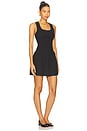 view 2 of 3 Poplin Smocked Mini Dress in Black