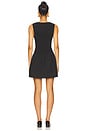 view 3 of 3 Poplin Smocked Mini Dress in Black