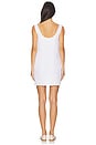 view 3 of 3 Air Linen Scallop Shift Dress in White