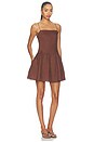 view 2 of 3 VESTIDO PINTUCK in Brown
