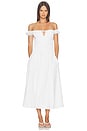 view 1 of 3 Off Shoulder Midi Dress in White