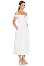 view 2 of 3 Off Shoulder Midi Dress in White