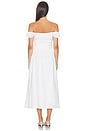 view 3 of 3 Off Shoulder Midi Dress in White