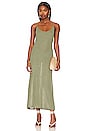 view 1 of 3 Textured Linen Sweater Scoop Maxi in Sage Green