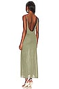 view 3 of 3 Textured Linen Sweater Scoop Maxi in Sage Green