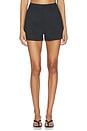 view 1 of 6 Stretch Linen Short in Black