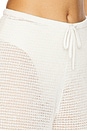 view 6 of 6 Linen Knit Drawstring Pant in White