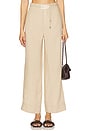 view 1 of 6 Air Linen Paperbag Trouser in Jute