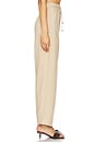 view 3 of 6 Air Linen Paperbag Trouser in Jute