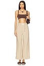 view 5 of 6 Air Linen Paperbag Trouser in Jute