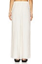 view 4 of 6 Textured Gauze Wide Leg Pant in Egret