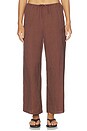 view 2 of 7 PANTALÓN CARGO AIR LINEN in Brown