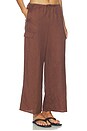 view 3 of 7 PANTALÓN CARGO AIR LINEN in Brown