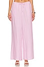 view 1 of 4 Air Linen Drawstring Pant in Pink Lavender