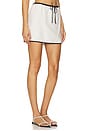 view 2 of 6 Air Linen Mini Skirt in White & Black