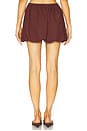 view 4 of 6 Air Linen Bubble Mini Skirt in Rum