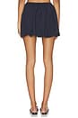 view 4 of 6 Air Linen Bubble Mini Skirt in Noir Navy