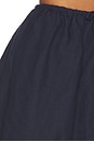 view 6 of 6 Air Linen Bubble Mini Skirt in Noir Navy