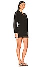view 2 of 3 Button Down Romper in Black