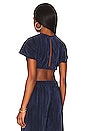 view 3 of 4 PLISSE トップ in Deep Navy