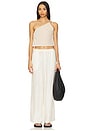 view 5 of 5 Textured Gauze One-shoulder Top in Egret