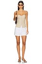 view 4 of 4 Air Linen Underwire Corset Top in Jute