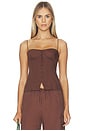 view 1 of 4 CORSET AIR LINEN in Brown