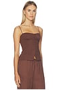 view 2 of 4 CORSET AIR LINEN in Brown