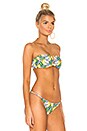 view 2 of 4 Genevieve Banana Bikini Top in Royal Blue Multi