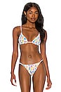 view 1 of 4 Alexa Bikini Top in White Multi