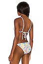 view 3 of 4 Alexa Bikini Top in White Multi