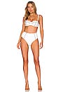 view 4 of 4 Ella Bikini Bottom in White